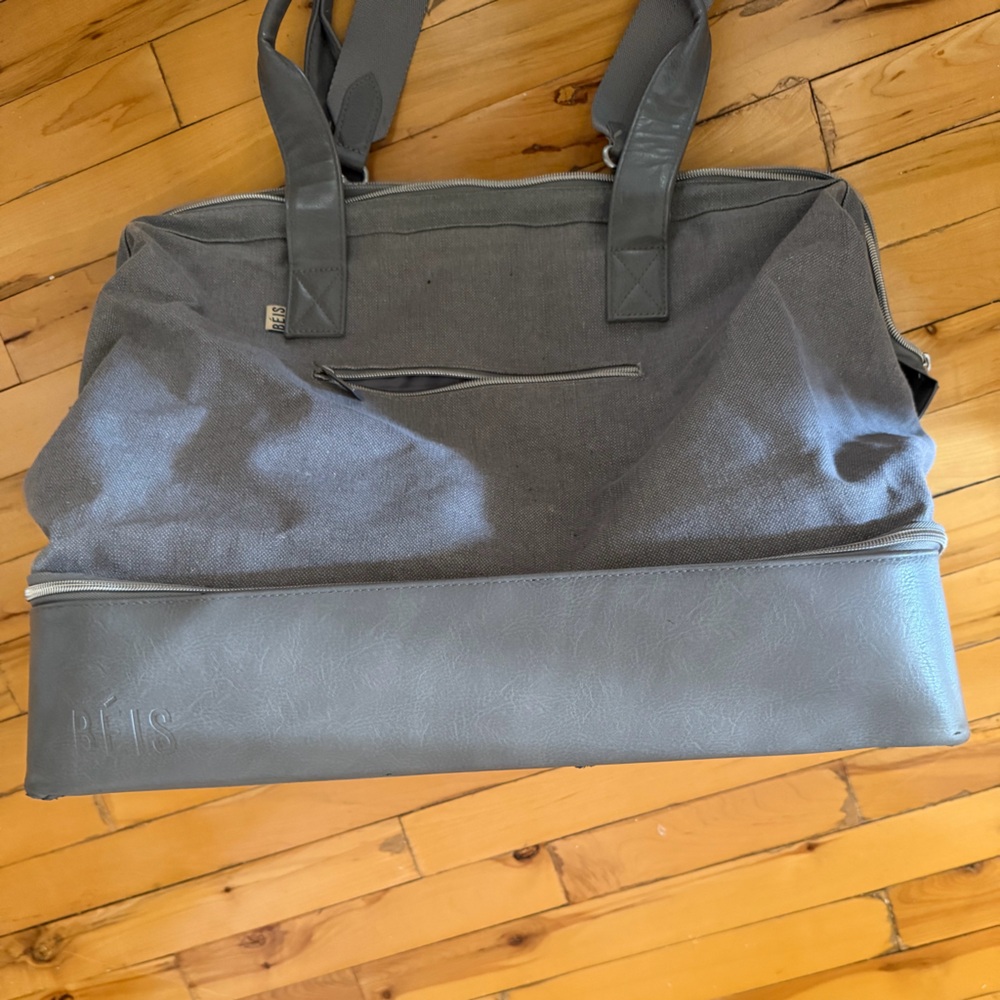 BEIS Grey Weekender